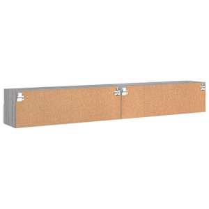 Nástěnné TV skříňky 2 ks šedé sonoma 100 x 30 x 30 cm kompozit - obrázek 9