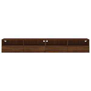 Nástěnné TV skříňky 2 ks hnědý dub 100 x 30 x 30 cm kompozit - obrázek 7