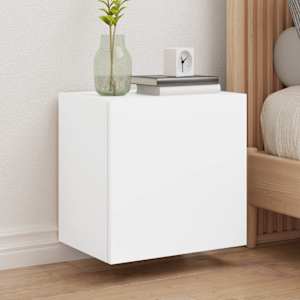 Stenska TV omarica bela 40,5x30x40 cm inženirski les