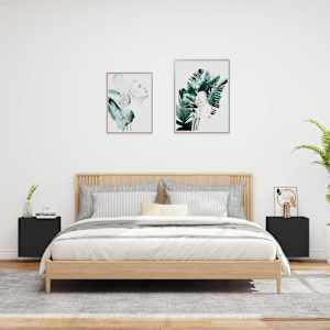 Nástěnné TV skříňky 2 ks černé 40,5x30x40 cm kompozitní dřevo - obrázek 3