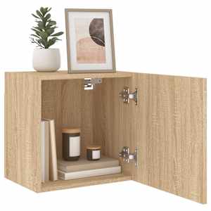 Nástěnná TV skříňka dub sonoma 40,5x30x40 cm kompozitní dřevo - obrázek 5