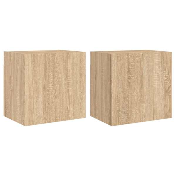 vidaXL teleri seinakapid 2 tk, Sonoma tamm, 40,5x30x40 cm, tehispuit