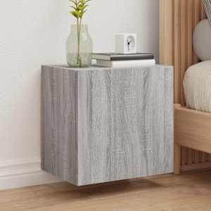 Stenske TV omarice 2 kosa siva sonoma 40,5x30x40 cm inž. les