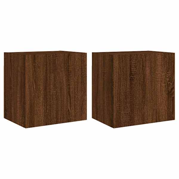 vidaXL teleri seinakapid 2 tk, pruun tamm, 40,5x30x40 cm, tehispuit