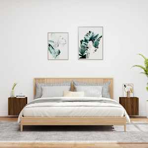 Nástěnné TV skříňky 2 ks hnědý dub 40,5 x 30 x 40 cm kompozit - obrázek 3