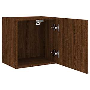 Nástěnné TV skříňky 2 ks hnědý dub 40,5 x 30 x 40 cm kompozit - obrázek 7