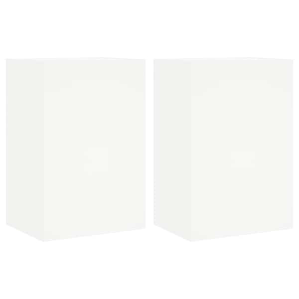 vidaXL teleri seinakapid 2 tk, valge, 40,5 x 30 x 60 cm, tehispuit