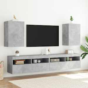 Nástěnná TV skříňka betonově šedá 40,5 x 30 x 60 cm kompozit - obrázek 4