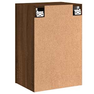 Nástěnná TV skříňka hnědý dub 40,5x30x60 cm kompozitní dřevo - obrázek 9
