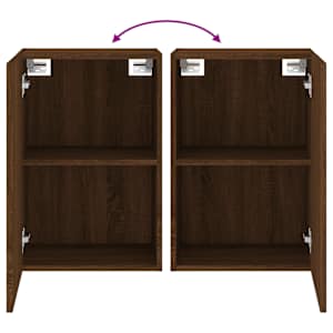 Nástěnná TV skříňka hnědý dub 40,5x30x60 cm kompozitní dřevo - obrázek 10
