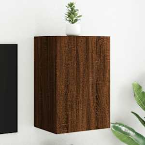 Nástěnná TV skříňka hnědý dub 40,5x30x60 cm kompozitní dřevo - obrázek 1