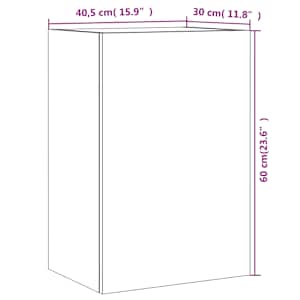 Nástěnné TV skříňky 2 ks hnědý dub 40,5 x 30 x 60 cm kompozit - obrázek 14