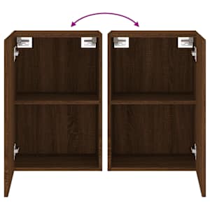 Nástěnné TV skříňky 2 ks hnědý dub 40,5 x 30 x 60 cm kompozit - obrázek 10