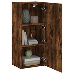 Nástěnná TV skříňka kouřový dub 40,5x30x90 cm kompozitní dřevo - obrázek 5