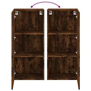 Nástěnná TV skříňka kouřový dub 40,5x30x90 cm kompozitní dřevo - obrázek 10
