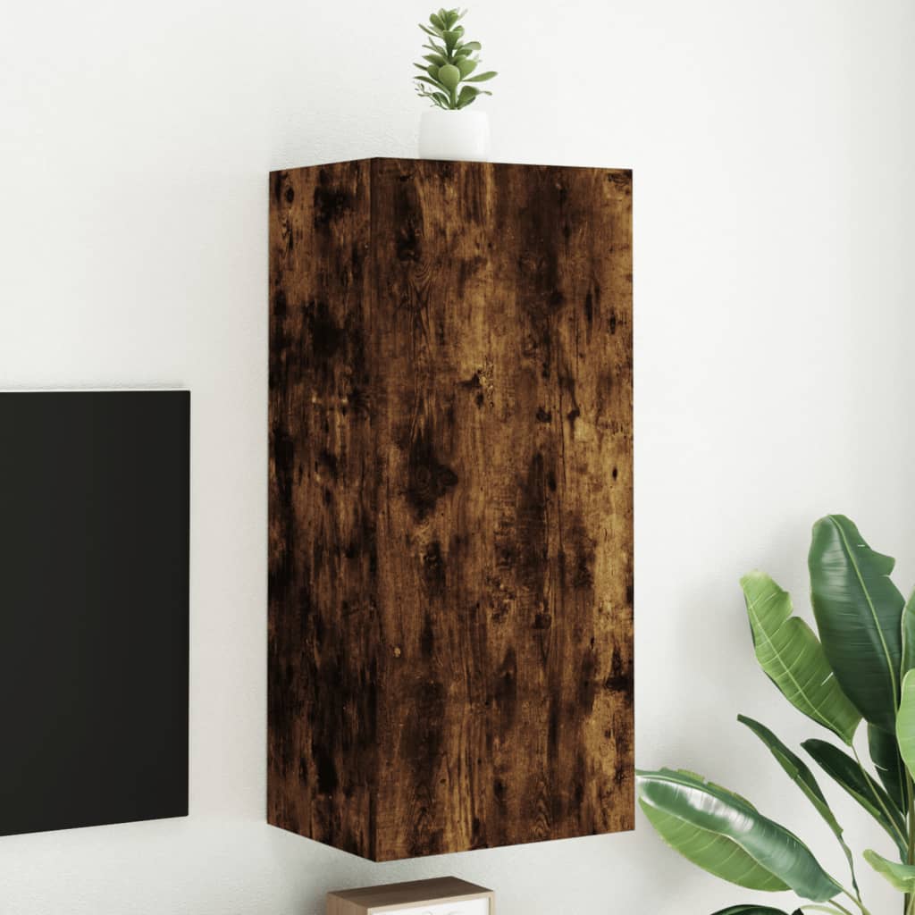 vidaXL TV-Wandschrank Räuchereiche 40,5x30x90 cm Holzwerkstoff