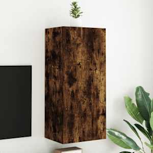 Nástěnná TV skříňka kouřový dub 40,5x30x90 cm kompozitní dřevo - obrázek 1