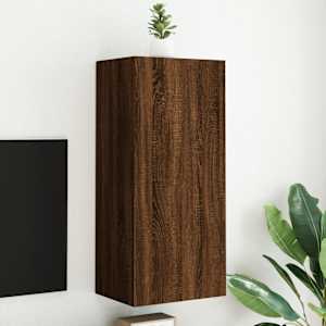 Stenska TV omarica rjavi hrast 40,5x30x90 cm inženirski les