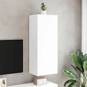 Nástěnná TV skříňka bílá 40,5 x 30 x 102 cm kompozitní dřevo - obrázek 3