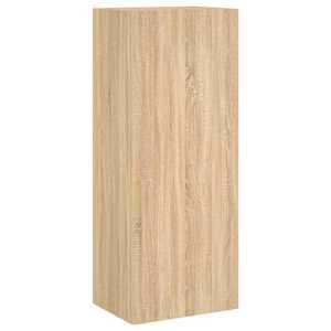 Nástěnná TV skříňka dub sonoma 40,5x30x102 cm kompozitní dřevo - obrázek 2
