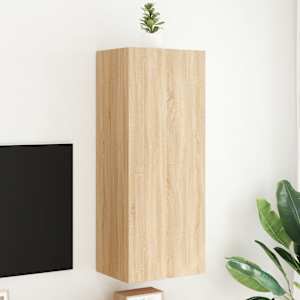 Nástěnná TV skříňka dub sonoma 40,5x30x102 cm kompozitní dřevo - obrázek 1