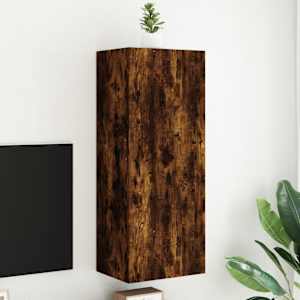 Nástěnná TV skříňka kouřový dub 40,5x30x102 cm kompozitní dřevo - obrázek 1