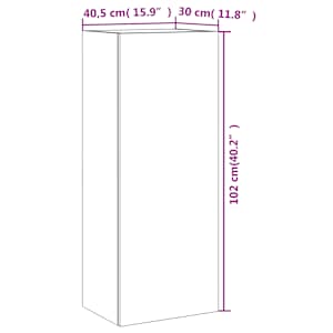 Nástěnná TV skříňka hnědý dub 40,5x30x102 cm kompozitní dřevo - obrázek 14