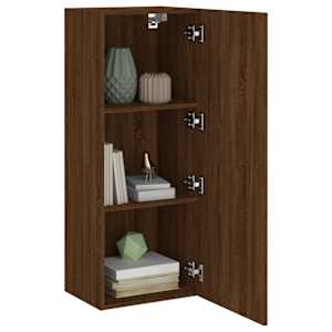 Nástěnná TV skříňka hnědý dub 40,5x30x102 cm kompozitní dřevo - obrázek 5