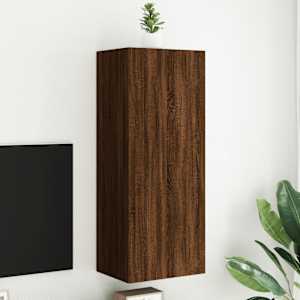 Nástěnná TV skříňka hnědý dub 40,5x30x102 cm kompozitní dřevo - obrázek 1