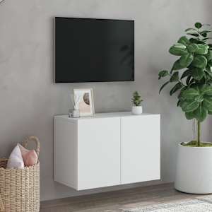 TV skříňka nástěnná bílá 60 x 30 x 41 cm - obrázek 3