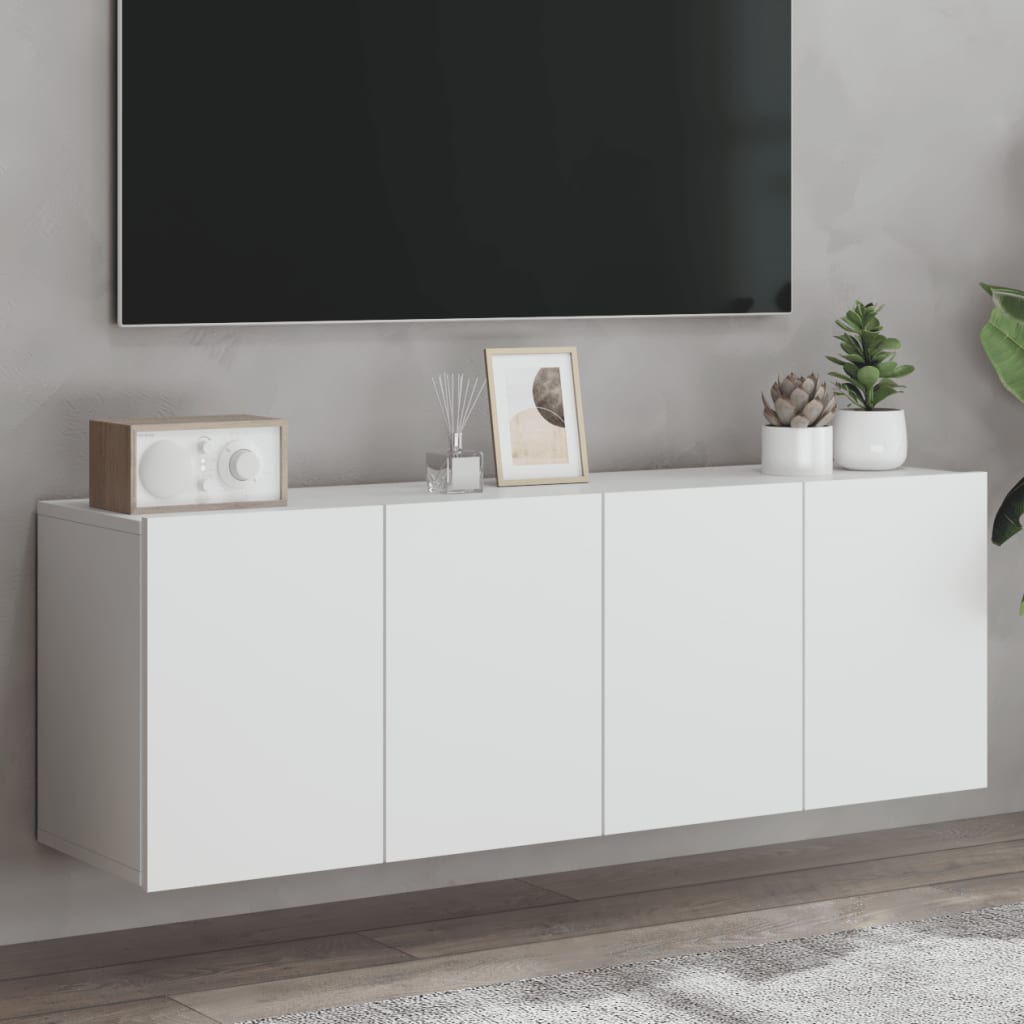 vidaXL væghængte tv-borde 2 stk. 60x30x41 cm hvid