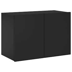 TV skříňka nástěnná černá 60 x 30 x 41 cm - obrázek 2