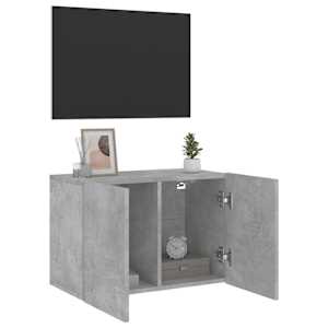 TV skříňka nástěnná betonově šedá 60 x 30 x 41 cm - obrázek 4