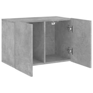 TV skříňka nástěnná betonově šedá 60 x 30 x 41 cm - obrázek 5