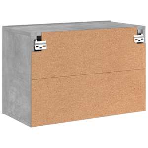 TV skříňka nástěnná betonově šedá 60 x 30 x 41 cm - obrázek 8