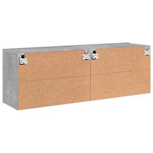 TV skříňky nástěnné 2 ks betonově šedé 60 x 30 x 41 cm - obrázek 9