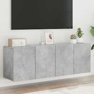 TV skříňky nástěnné 2 ks betonově šedé 60 x 30 x 41 cm - obrázek 1