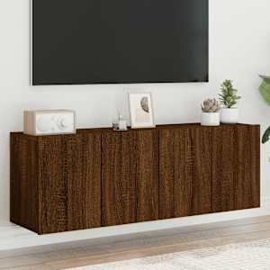 TV skříňky nástěnné 2 ks hnědý dub 60 x 30 x 41 cm - obrázek 1