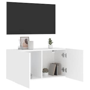 TV skříňka nástěnná bílá 80 x 30 x 41 cm - obrázek 4