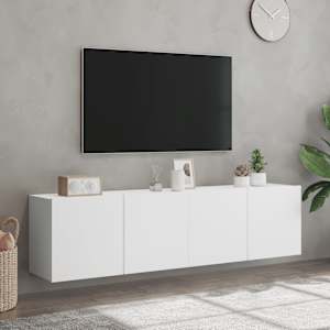 TV skříňky nástěnné 2 ks bílé 80 x 30 x 41 cm - obrázek 4