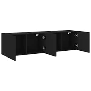 TV skříňky nástěnné 2 ks černé 80 x 30 x 41 cm - obrázek 6