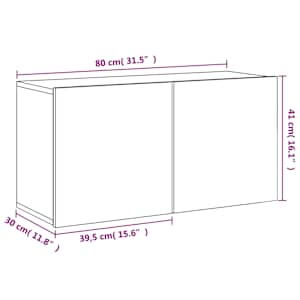 TV skříňka nástěnná dub sonoma 80 x 30 x 41 cm - obrázek 13