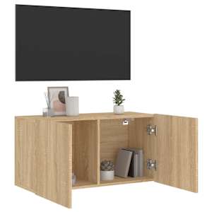 TV skříňka nástěnná dub sonoma 80 x 30 x 41 cm - obrázek 4
