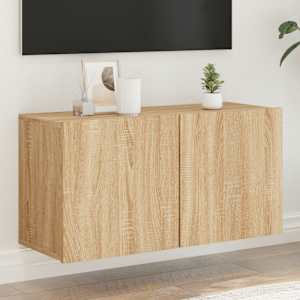 TV skříňka nástěnná dub sonoma 80 x 30 x 41 cm - obrázek 1