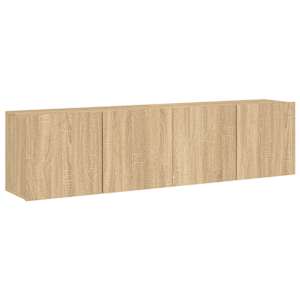 TV skříňky nástěnné 2 ks dub sonoma 80 x 30 x 41 cm - obrázek 2