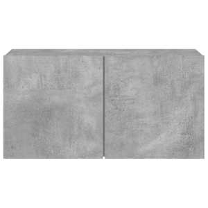 TV skříňka nástěnná betonově šedá 80 x 30 x 41 cm - obrázek 6