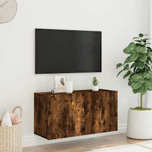 TV skříňka nástěnná kouřový dub 80 x 30 x 41 cm - obrázek 3