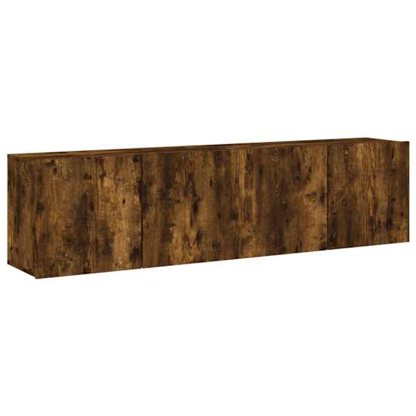 vidaXL seinale kinnitatavad telerikapid 2 tk, suitsutamm, 80x30x41 cm