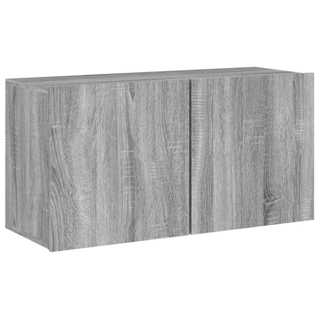 vidaXL TV skříňka nástěnná šedá sonoma 80 x 30 x 41 cm