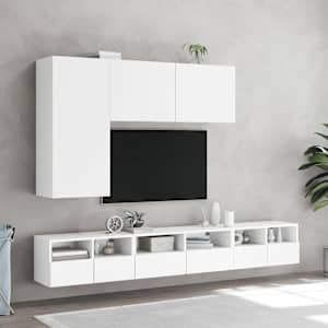 TV skříňka nástěnná bílá 100 x 30 x 41 cm - obrázek 11
